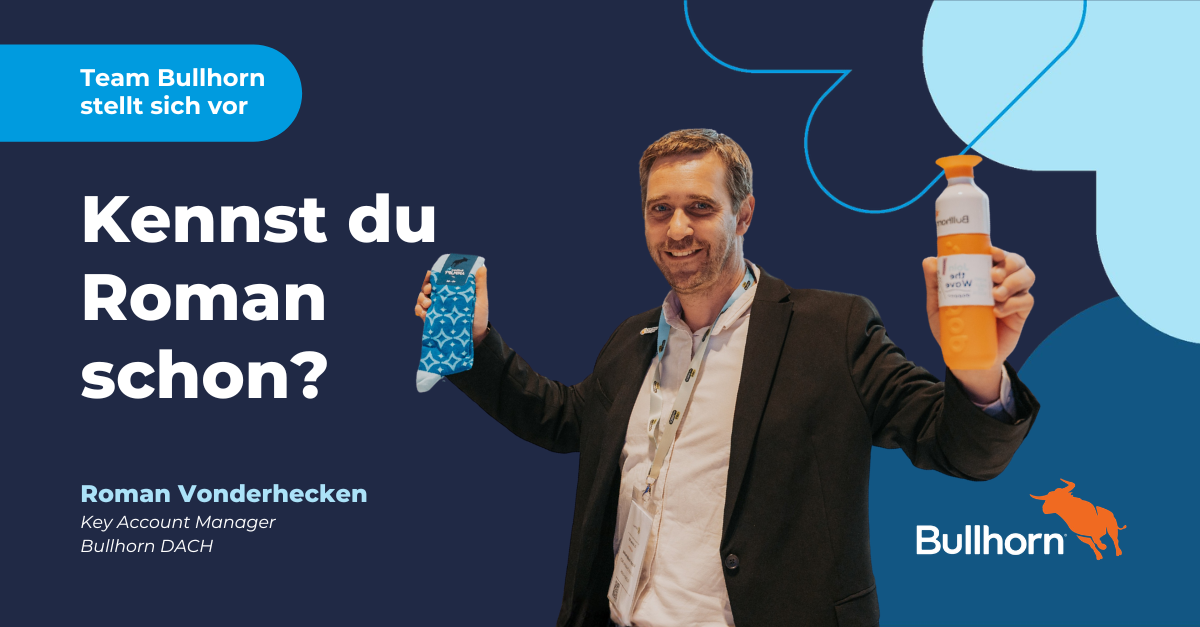 Foto mit Roman Vonderhecken und Text: "Team Bullhorn stellt sich vor. Kennst du Roman schon?"